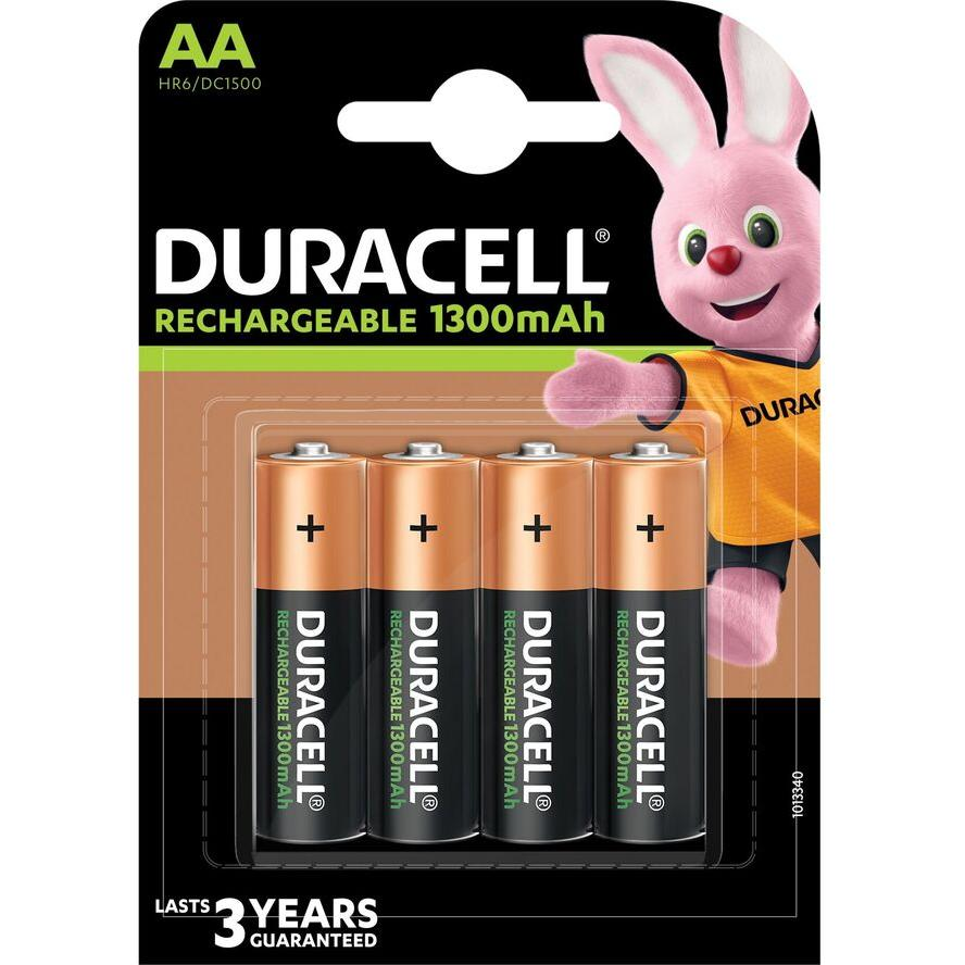 Duracell 4 LR06 1300mAh Nabíjateľná batéria Nikel-Metal Hydrid (nimh) (039247)