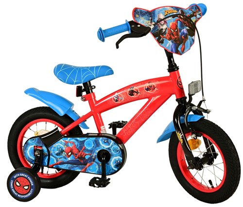 Spider-Man Kids Bike - Boys - 12 inch - Blue Red