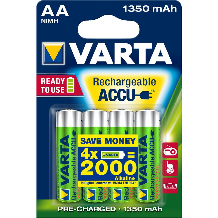 Varta Ready2Use HR06 1350 mAh Nabíjateľná batéria AA Nikel-Metal Hydrid (nimh) (56746101404)