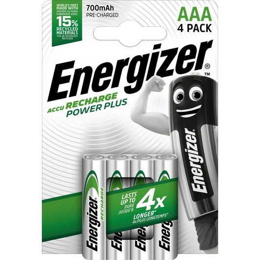 Nikel-metal-hydridová batéria (NiMH) Energizer AAA (R3) 800 mAh 4 ks (E300850300)