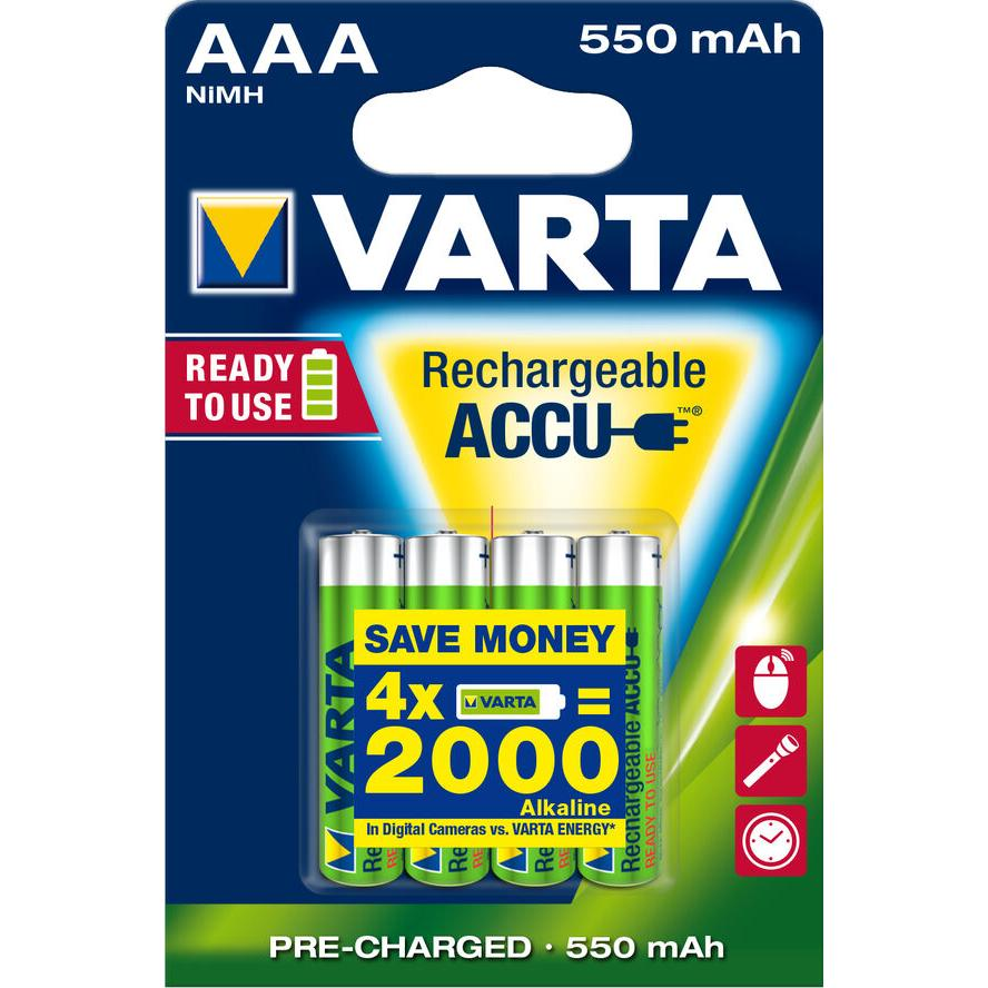 Varta Ready2Use HR03 4pcs Nabíjateľná batéria AAA Nikel-Metal Hydrid (nimh) (56743101404)