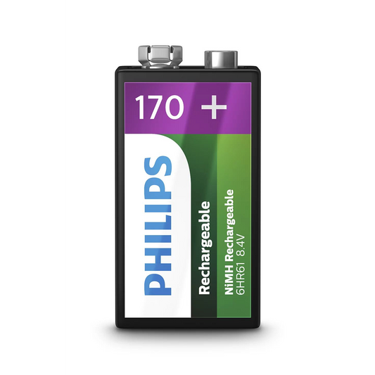 Philips Rechargeables 9VB1A17/10 baterka Nabíjateľná batéria Nikel-Metal Hydrid (nimh) (9VB1A17/10)
