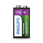 Philips Rechargeables 9VB1A17/10 baterka Nabíjateľná batéria Nikel-Metal Hydrid (nimh) (9VB1A17/10)
