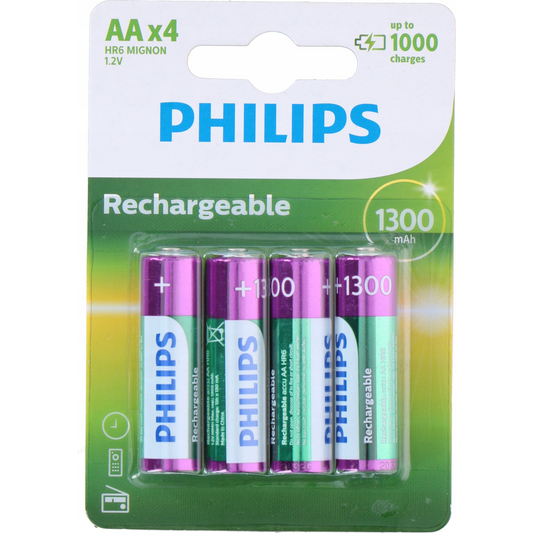 Philips Rechargeables R6B4A130/10 baterka Nabíjateľná batéria Nikel-Metal Hydrid (nimh) (R6B4A130/10)