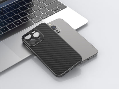 Techancy Capa Para Telemóvel Ultra Fina Em Fibra De Carbono KX5603, Compatível Com Iphone 14 Plus, Material Pp De 0,5 Mm.